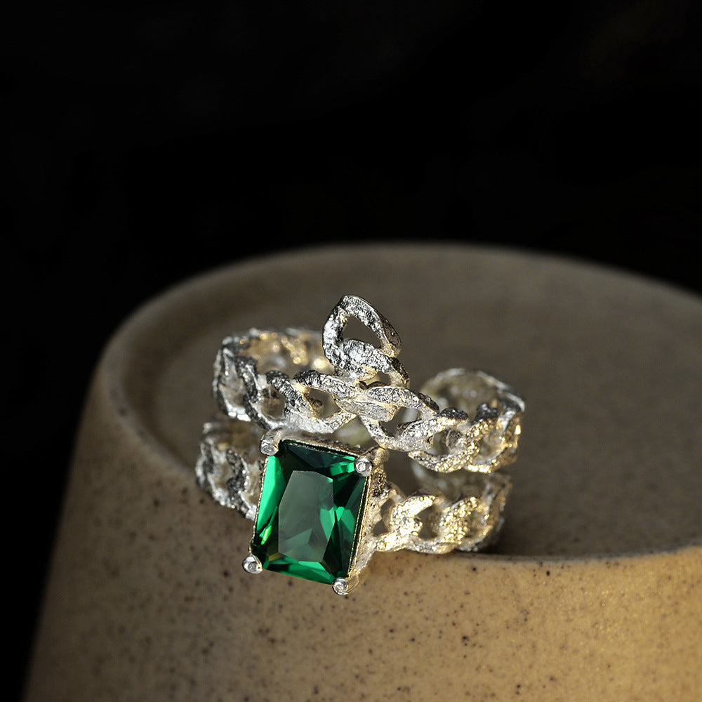 Emerald Ring Fashion Personality Female